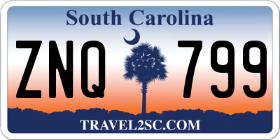 SC license plate ZNQ799