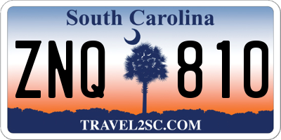SC license plate ZNQ810