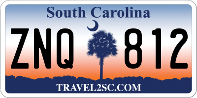 SC license plate ZNQ812