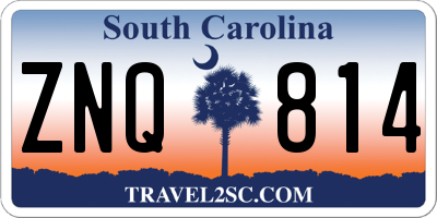 SC license plate ZNQ814