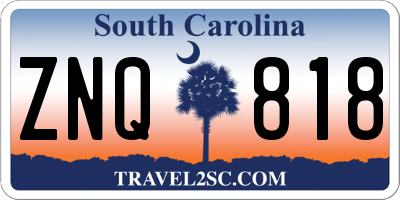 SC license plate ZNQ818