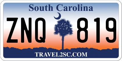 SC license plate ZNQ819