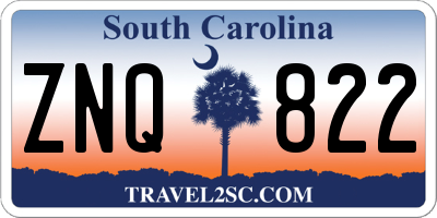 SC license plate ZNQ822
