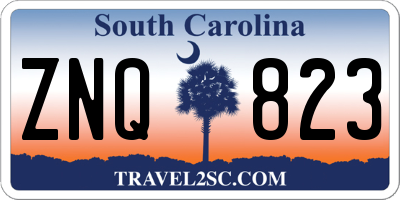 SC license plate ZNQ823