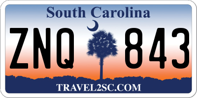 SC license plate ZNQ843