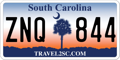 SC license plate ZNQ844
