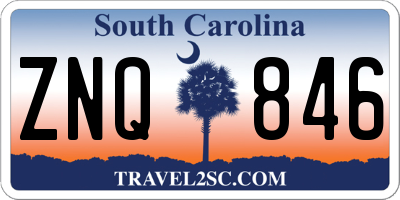 SC license plate ZNQ846