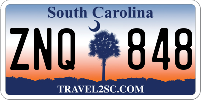 SC license plate ZNQ848