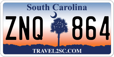 SC license plate ZNQ864