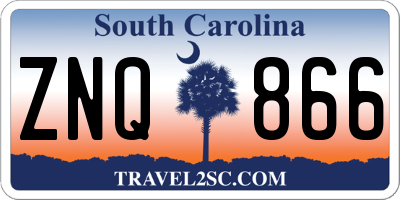 SC license plate ZNQ866