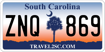 SC license plate ZNQ869
