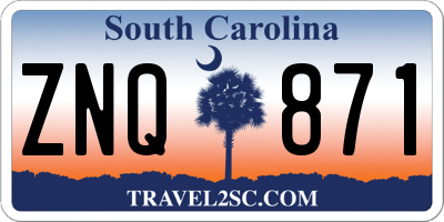 SC license plate ZNQ871