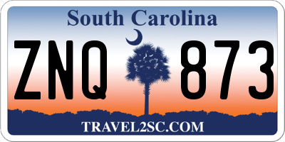 SC license plate ZNQ873