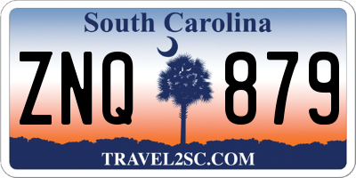 SC license plate ZNQ879