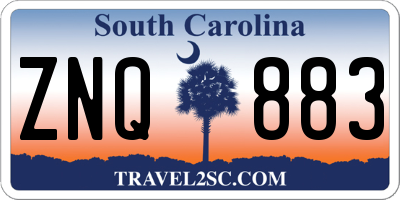 SC license plate ZNQ883