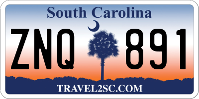 SC license plate ZNQ891