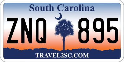 SC license plate ZNQ895