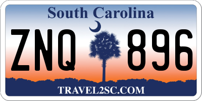 SC license plate ZNQ896