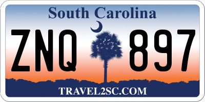 SC license plate ZNQ897