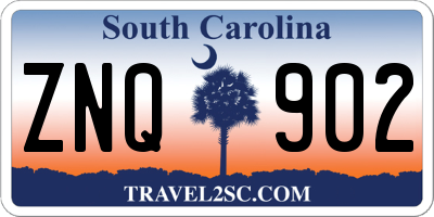 SC license plate ZNQ902