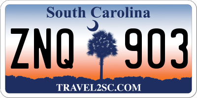 SC license plate ZNQ903