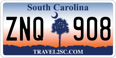 SC license plate ZNQ908