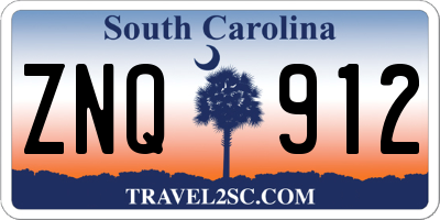 SC license plate ZNQ912