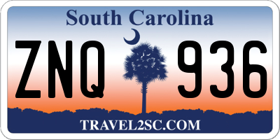 SC license plate ZNQ936