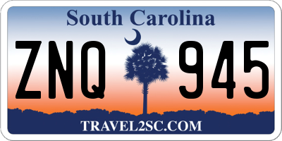 SC license plate ZNQ945
