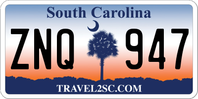 SC license plate ZNQ947