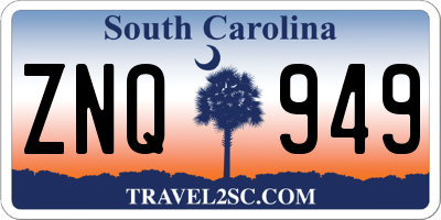 SC license plate ZNQ949