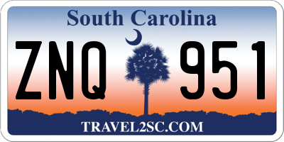 SC license plate ZNQ951