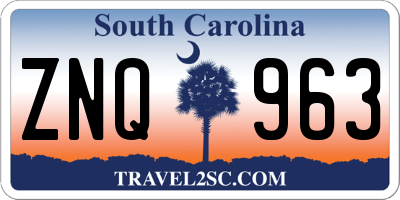 SC license plate ZNQ963