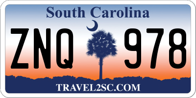 SC license plate ZNQ978