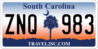 SC license plate ZNQ983