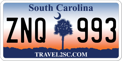 SC license plate ZNQ993