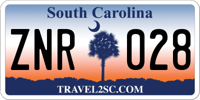 SC license plate ZNR028