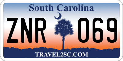SC license plate ZNR069