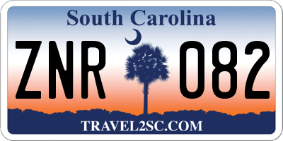 SC license plate ZNR082