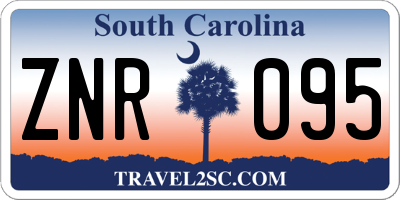 SC license plate ZNR095