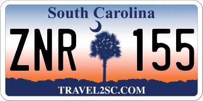 SC license plate ZNR155