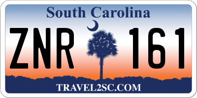 SC license plate ZNR161