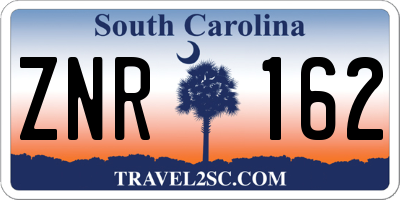 SC license plate ZNR162
