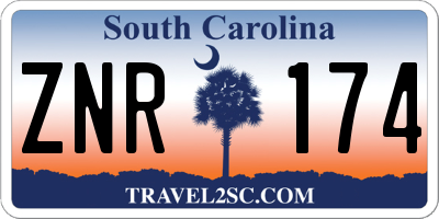 SC license plate ZNR174
