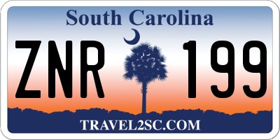 SC license plate ZNR199