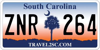 SC license plate ZNR264