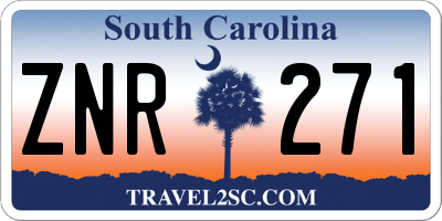 SC license plate ZNR271