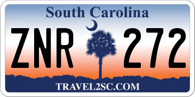 SC license plate ZNR272