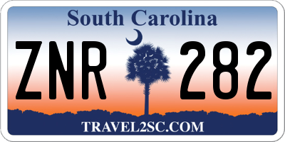 SC license plate ZNR282