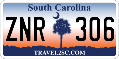 SC license plate ZNR306